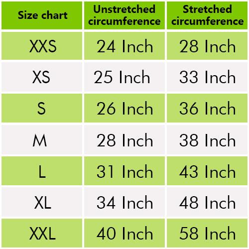 belt size chart uk
